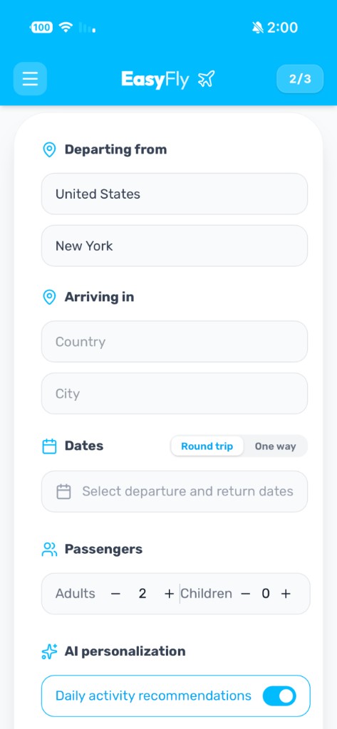 Trip search